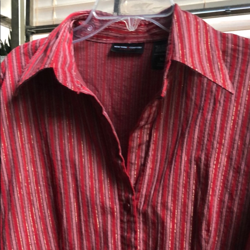 New York and Company Christmas button down